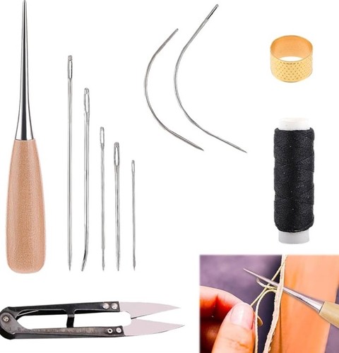 Ago cucito pelle - set, 10